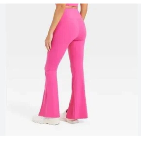 NWT Joy Lab Hot Pink Flare Leggings Size XXL - Picture 2 of 8